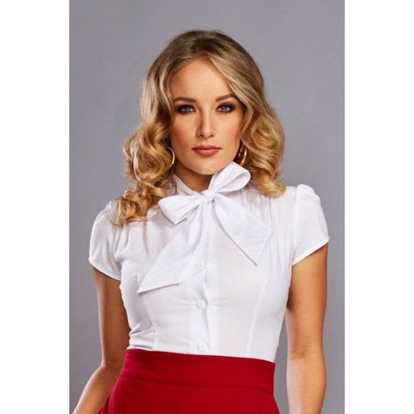 *SOLD* Heart of Haute Estelle Blouse - White - Picture 7 of 12